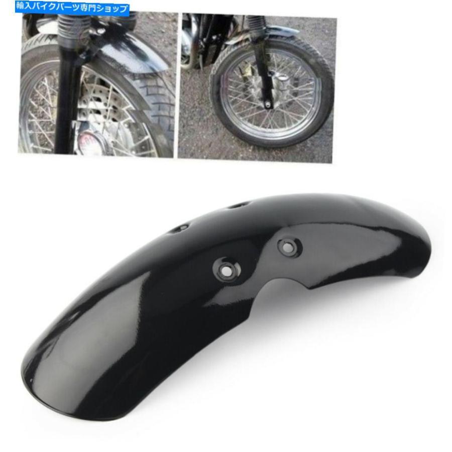 Front Fender フロントショートフェンダーマッドガードブラックフィット勝利Bonneville T100 Scrambler 01-16 Front Short Fender Mudguard Black Fit