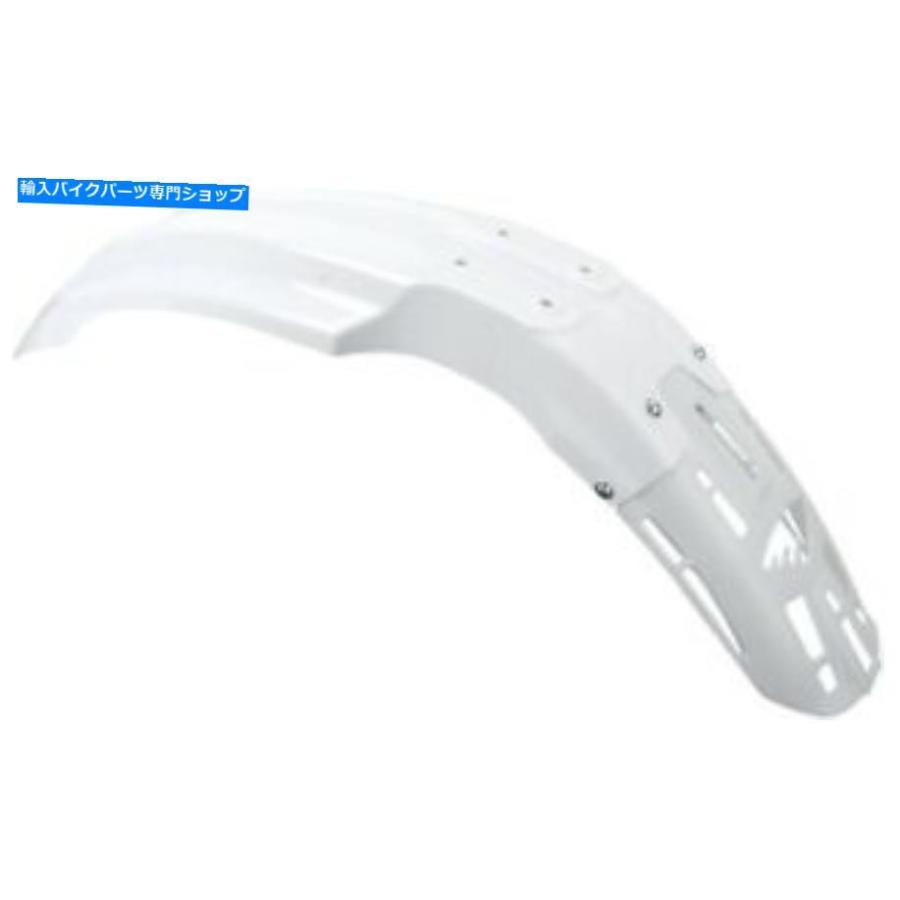 Front Fender Cycra CycraLiteフロントフェンダーホワイト1CYC-1431-42 Cycra Cycralite Front Fender White 1CYC-1431-42