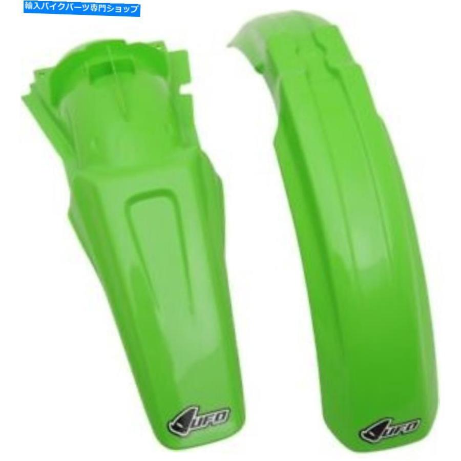 Front Fender UFO KAFK200-999フロントとリアフェンダーキットOEMグリーン UFO KAFK200-999 Front and Rear Fender Kit OEM Green