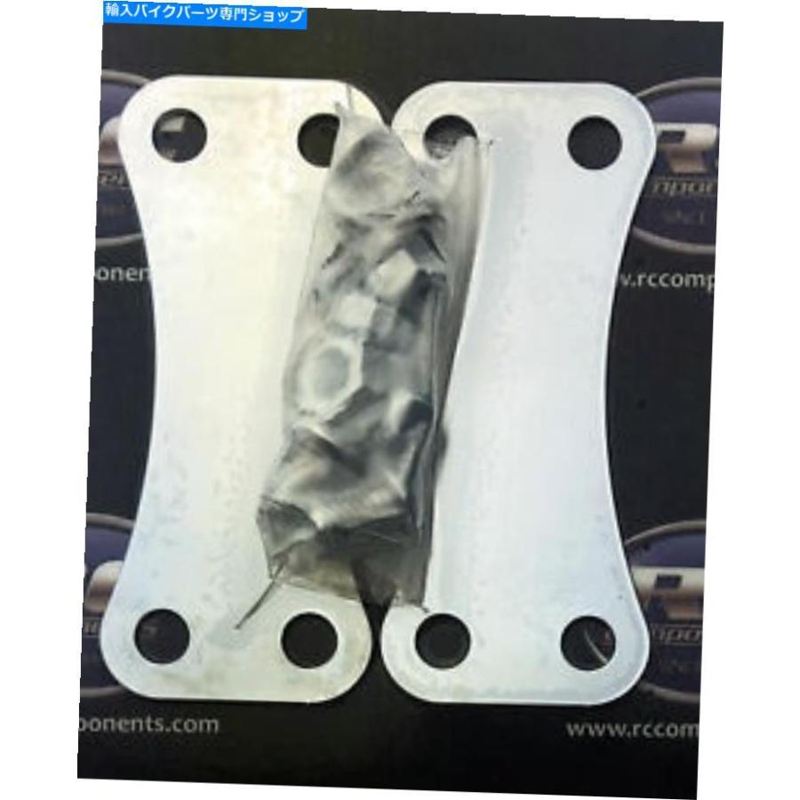 Front Fender RC成分クロムフロントフェンダーリフトブラケットは21インチホイールオンハーレー14-20 FL RC Components Chrome Front Fender Lift Bra