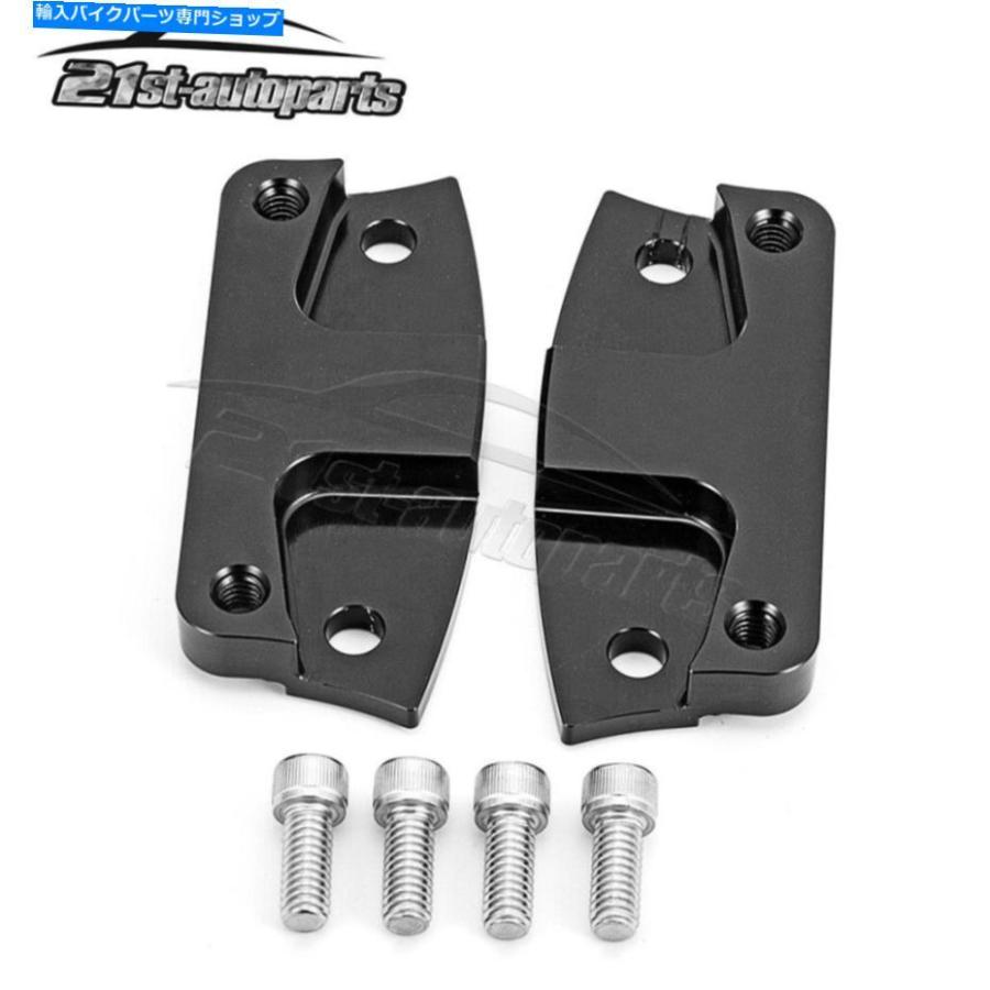Front Fender CNCフェンダーライザーリソケータマウント用ハーリーツーリング21 \"前輪マッドガード CNC Fender Riser Relocator Mount For Harley Tou