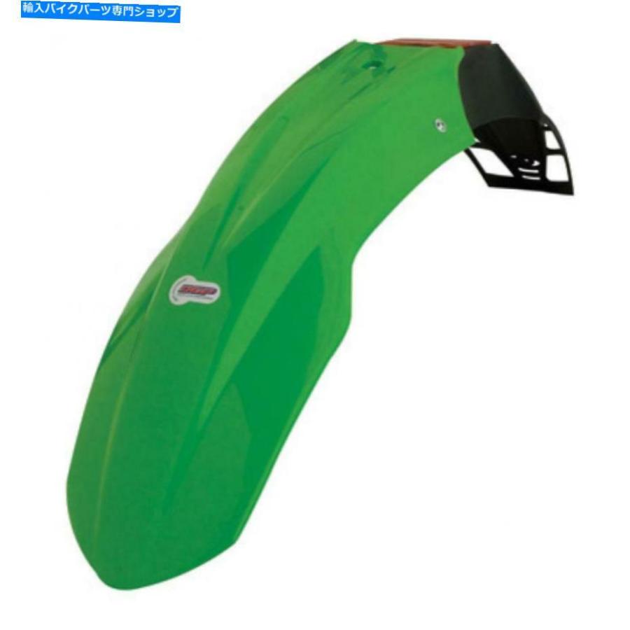 Front Fender Polisport UFXフリーフローフロントフェンダーKXグリーン - フィット：Yamaha WR200 1992 Polisport UFX Free Flow Front Fender KX Gre