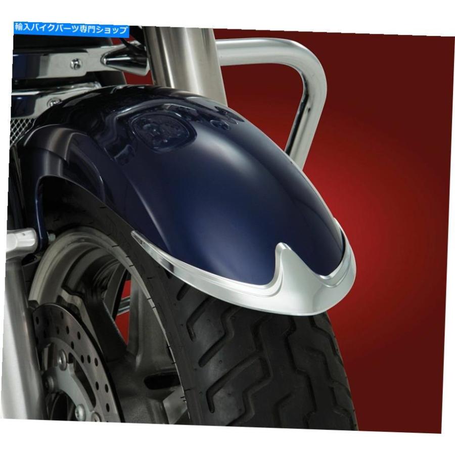 Front Fender クロムフロントフェンダーチップヤマハXVS1300ミッドナイトスターVスターショークローム63-306 Chrome Front Fender Tip Yamaha XVS1300
