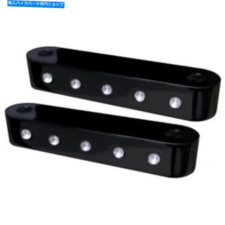 Front Fender CovingtonsブラックディンプルフロントフェンダースペーサーハーレーツーリングFLH / T 14-20 Covingtons Black Dimpled Front Fender S