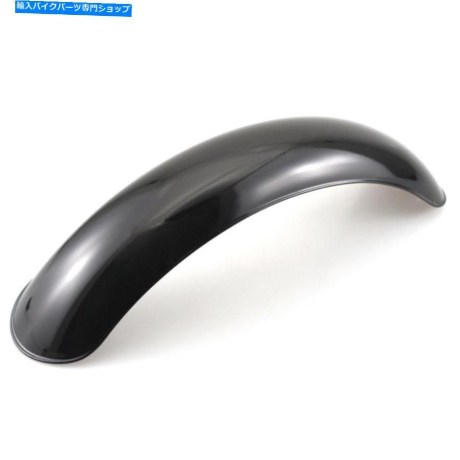Rear Fender 光沢のある黒いオートバイのスチールリアフェンダーマッドガードのハーレーボバーカフェレーサー Glossy Black Motorcycle Steel Rear Feの画像