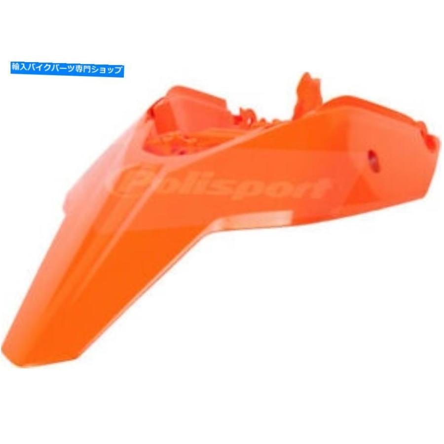 Rear Fender Polisportリアフェンダーオレンジ8571600001 Polisport Rear Fender Orange 8571600001 バイク-外装パーツ-リアフェンダー