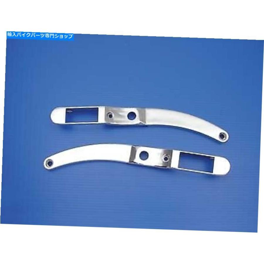 Rear Fender リアフェンダーストラットカバーセットクロームフィットハーレー - ダビッドソン Rear Fender Strut Cover Set Chrome fits Harley-David 車、バイク、自転車-バイク
