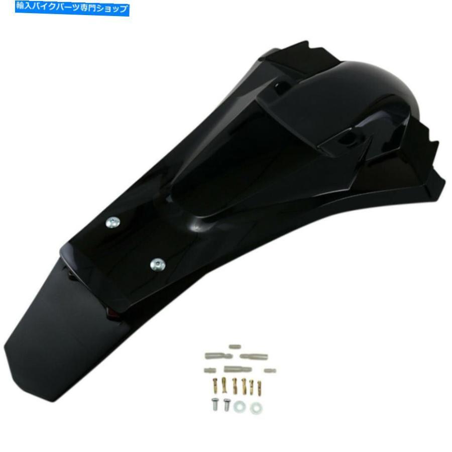Rear Fender UFO Enduro後押しどろ除け - W /ともし火 - 黒いことHU03388001 UFO Enduro Rear Fender - W/Light - Black | HU03388001 車、バイク、自転車-バイク-外装パーツ