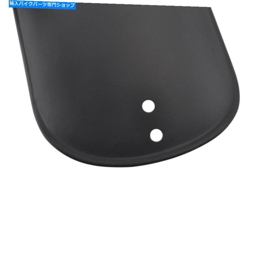 Rear Fender ハーレーボバーのためのマットブラックユニバーサルメタルオートバイリアフェンダーマッドガード Matte Black Universal Metal Motorcyclの画像