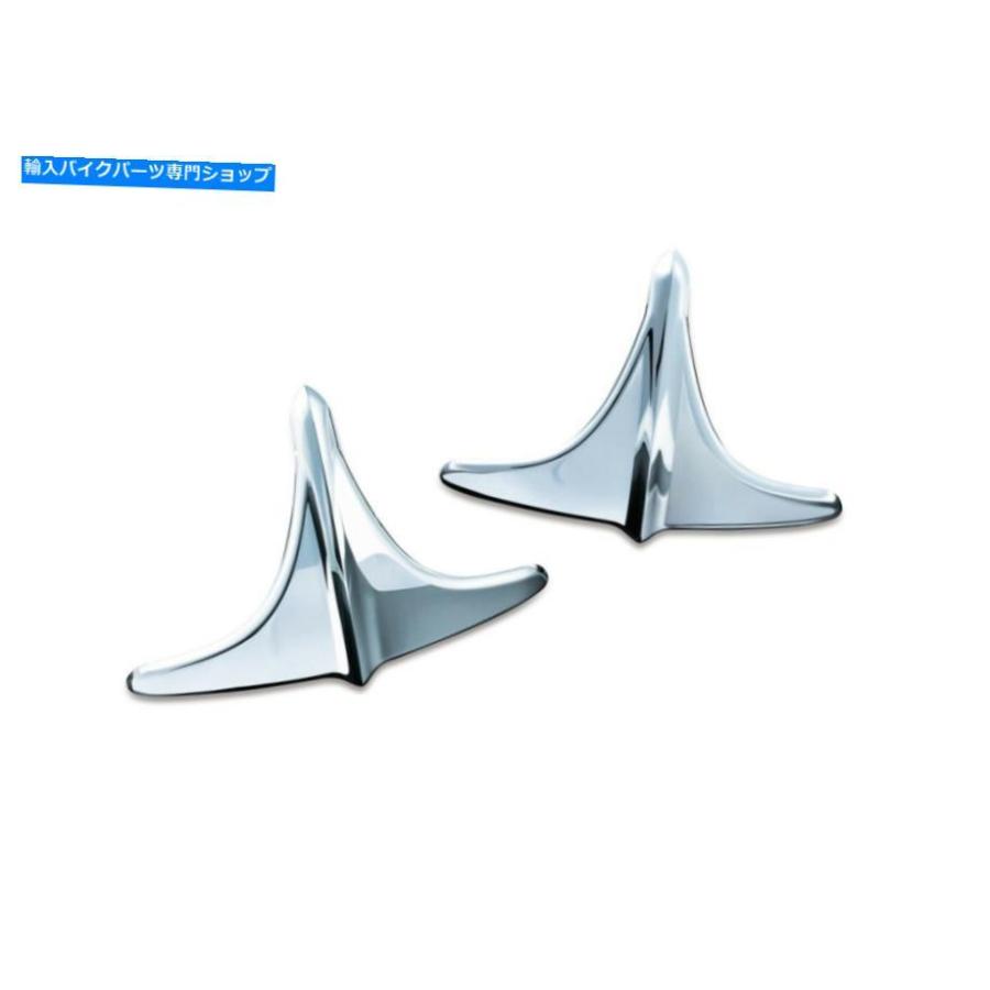 Rear Fender クライャキンリアフェンダーアクセント - ハーリートリケ'09-'17の利益の先っちょの端っこ Kuryakyn Rear Fender Accents - Leading Edge f 外装パーツ-車、バイク、自転車
