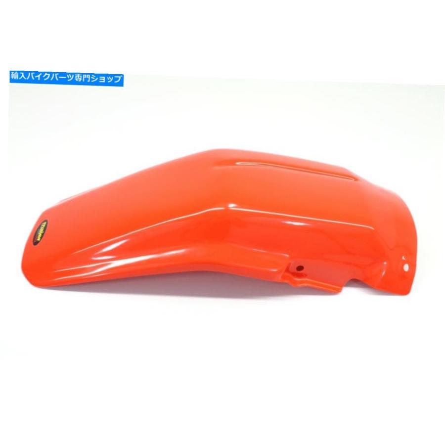 Rear Fender リアフェンダーレッドオレンジXR250 350 600 650L泥かばい立て（注）#L46 Rear Fender Red Orange XR250 350 600 650L Mud Guard (See Notes) 外装パーツ-車、バイク、自転車