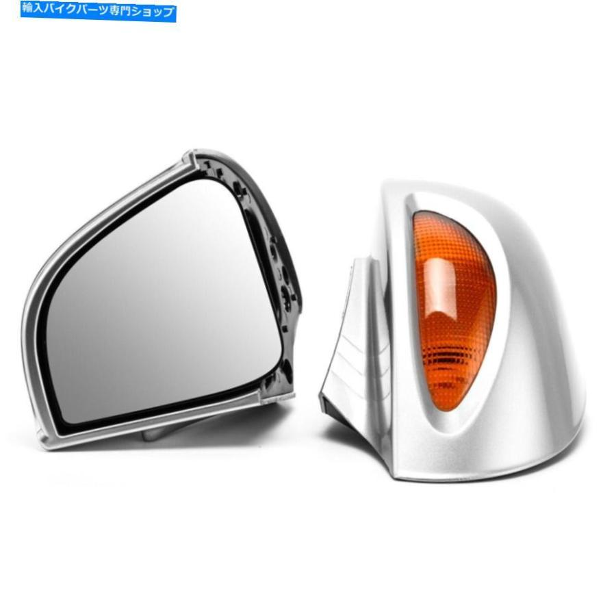Mirror BMW R1100 RT R1100 RTP R1150のシルバーリアビューミラーアンバーターン信号 Silver Rearview Mirrors Amber Turn Signal For BMW R1100 RT R｜reright-store