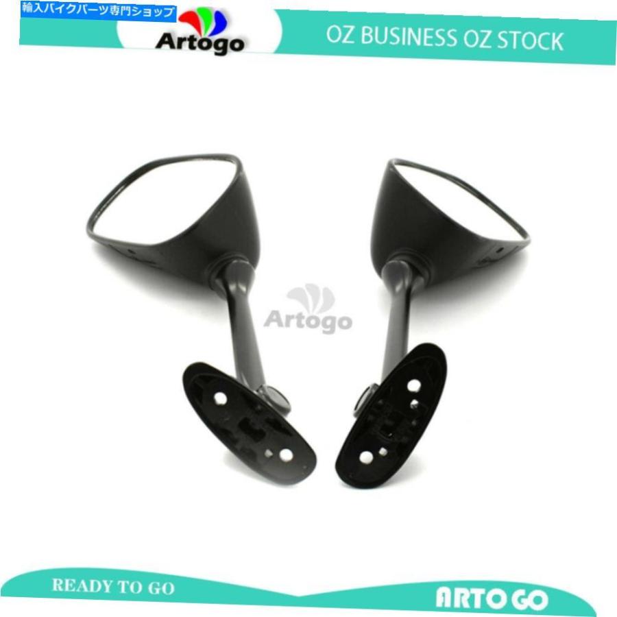 Mirror オートバイ左+右手リアビューミラーフィットスズキGSX 650F 2008 2009 Motorcycle Left + Right Hand Rear View Mirror Fit SUZUKI GSX 650F 2
