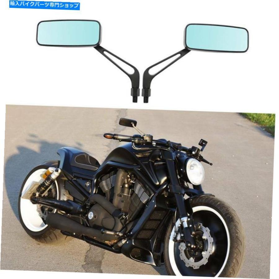Mirror Harley Davidson Night Rod Sportster XL 1200長方形のオートバイのミラーJQ For Harley Davidson Night Rod Sportster XL 1200 Rectangle Mot