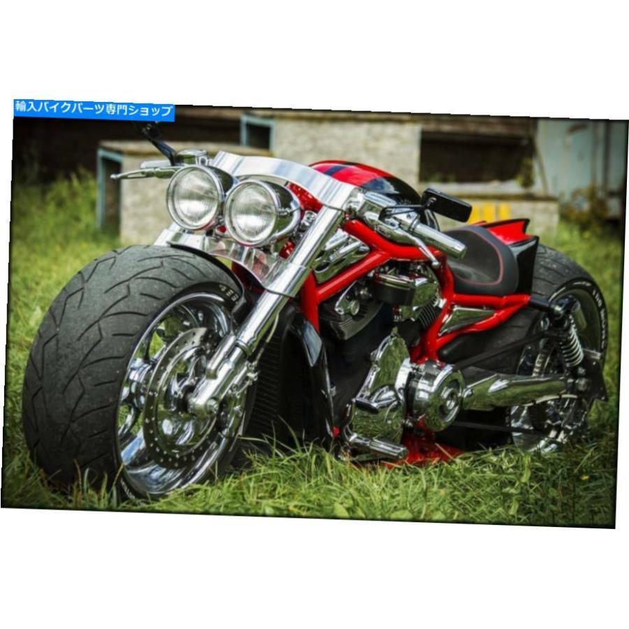 Mirror Harley Davidson Night Rod Sportster XL 1200長方形のオートバイのミラーJQ For Harley Davidson Night Rod Sportster XL 1200 Rectangle Motの画像