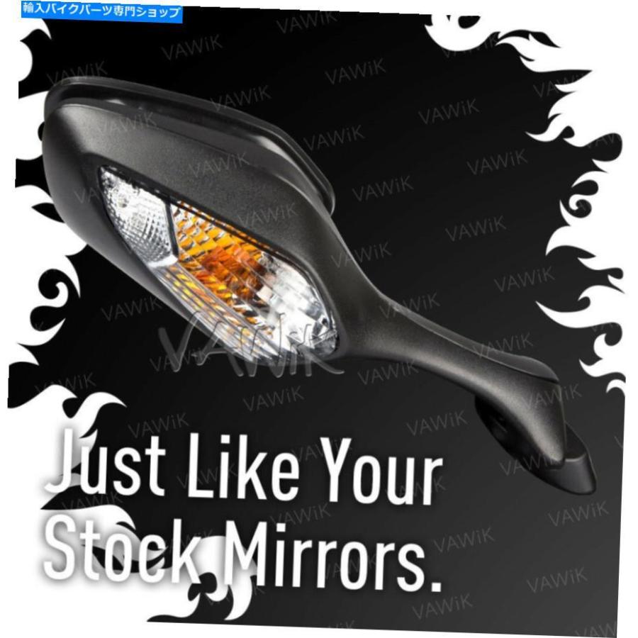 Mirror VAWIK OEMの交換LEDミラーブラックフィットホンダCBR1000RS '14