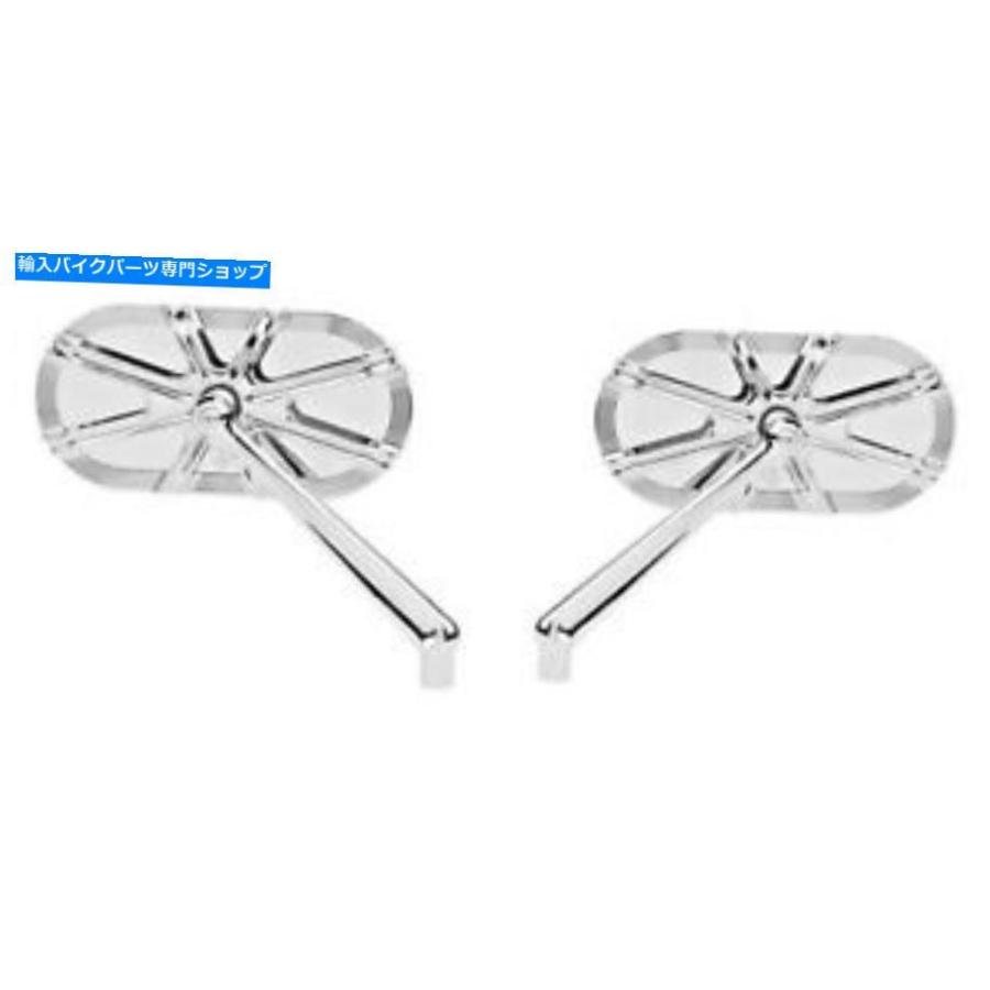 Mirror Arlen Ness 10ゲージクロームミラー対 - 右＆左ハーレー