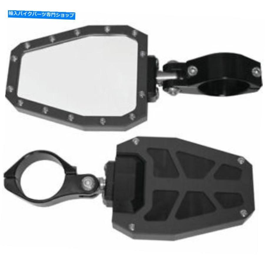 Mirror 耳あたらしいModquad Bezel陣営鏡鑑陣営-2-BBLK New ModQuad Bezel Side Mirror SIDE-2-BBLK フレーム-バイク