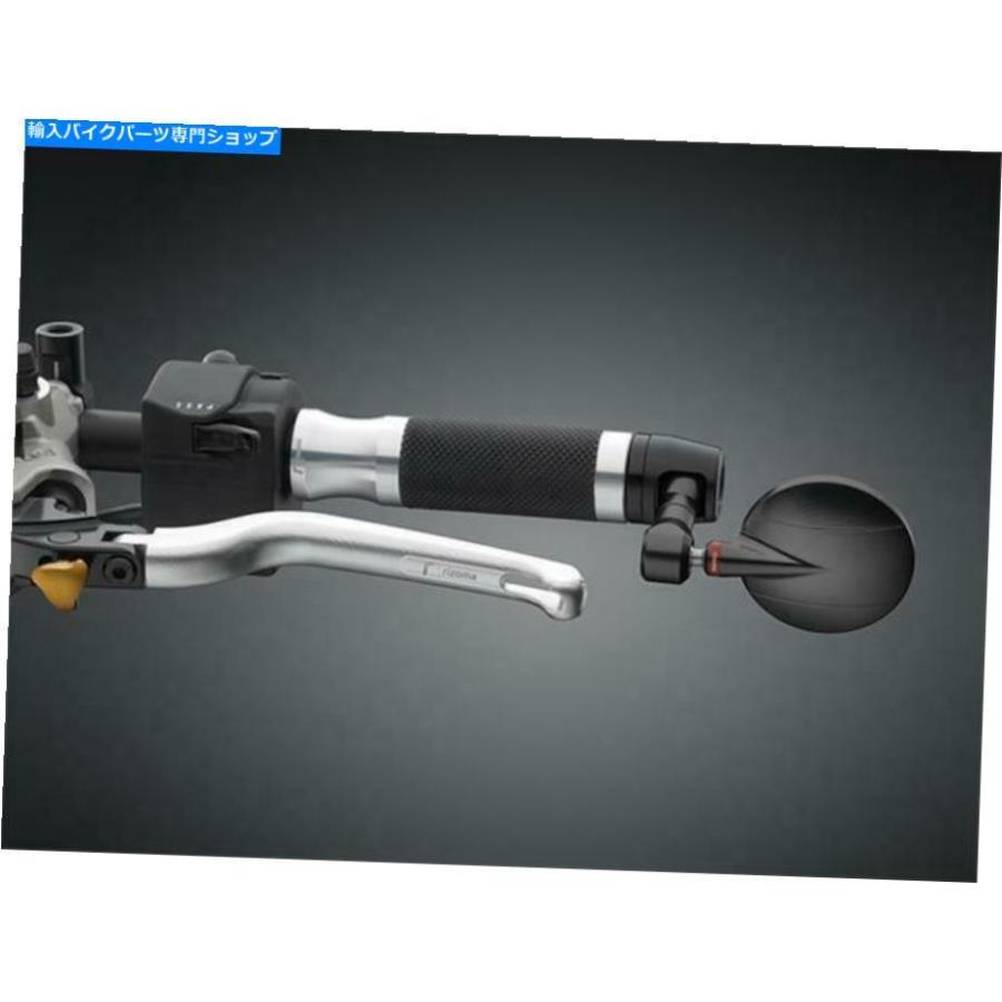Mirror Rizomos Spy-RスパイR 60バーエンドミラービレットブラック