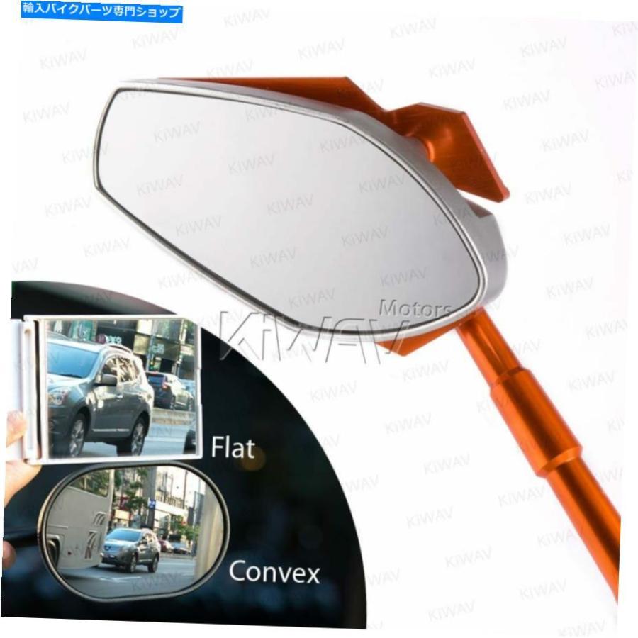 Mirror フェアリングミラー凸オレンジバイパークロムベースはDucati 1199 Panigale 14 'にフィット Fairing Mirrors convex orange VIPER chrome base