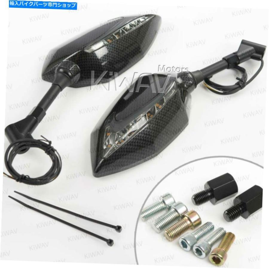 Mirror 逐次デュアルLEDミラーカーボンスタイルハウジングM10 1.5P