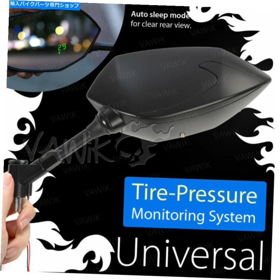 Mirror VAWIK BLACKIRRORS BUCK＆TIRE PRESSIONリアルタイムモニターフィット川崎鈴木 VAWiK Black Mirrors BUCK & Tire Pressure Real Time Monitor