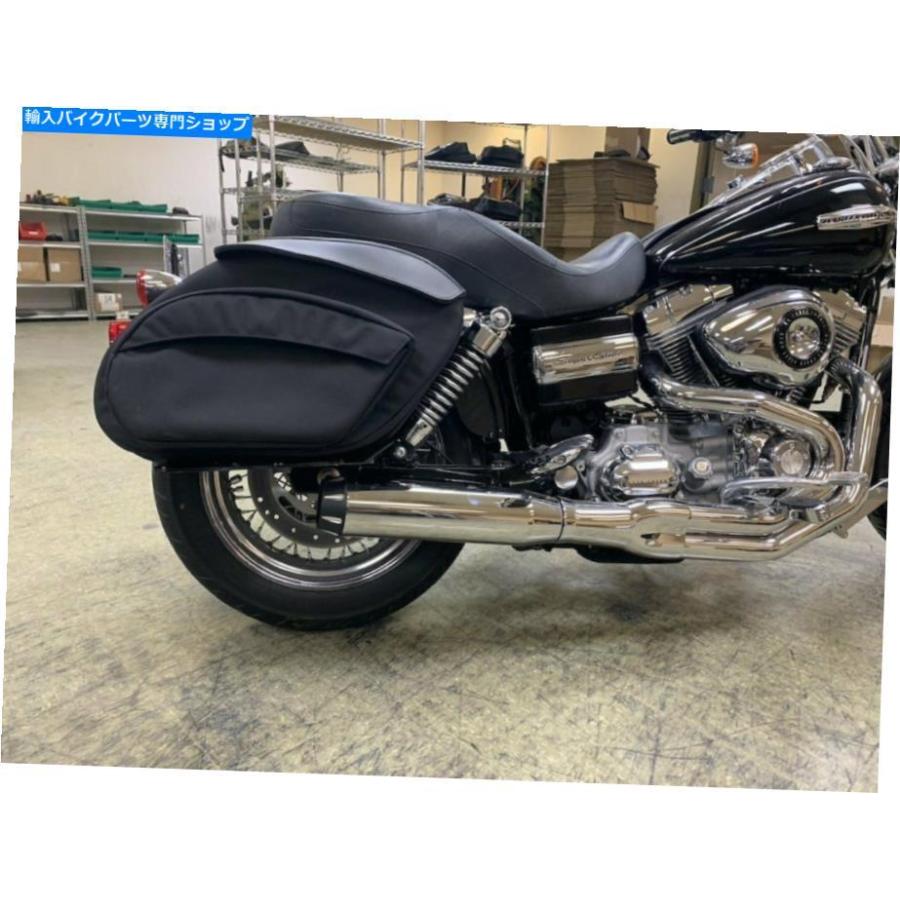 サイドバック レザープロスV3レトロFXDXT DYNA T-SPORTスタイルの弾道ナイロンレザーサドルバッグ Leatherpros V3 Retro FXDXT Dyna T-Sport Style Ba