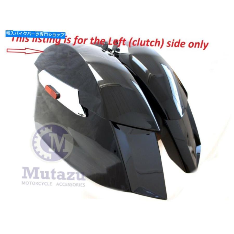 サイドバック 2010-2017勝利クロス田舎道のためのムルズブラック左ハードサッドダルバッグ Mutazu Black Left Hard Saddlebags for 2010-2017 Victory