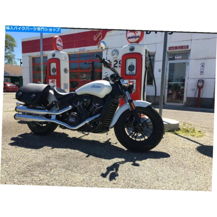 サイドバック インドのスカウト、ブラックレザーのための米国のサドルバッグとマウント US Saddlebags and mounts for Indian Scout, Black Leather