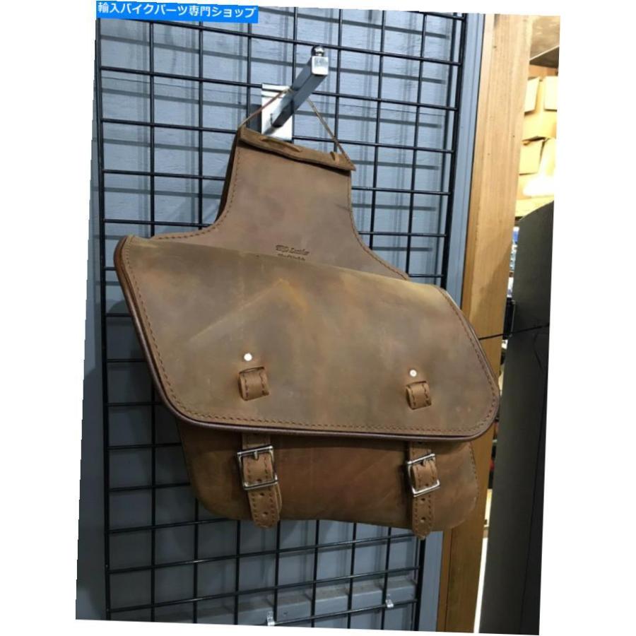 サイドバック クレイジーホースブラウン傾斜サドルバッグプレーンアメリカンメイドハーレーダビッドソン Crazy Horse Brown Slanted Saddlebags Plain