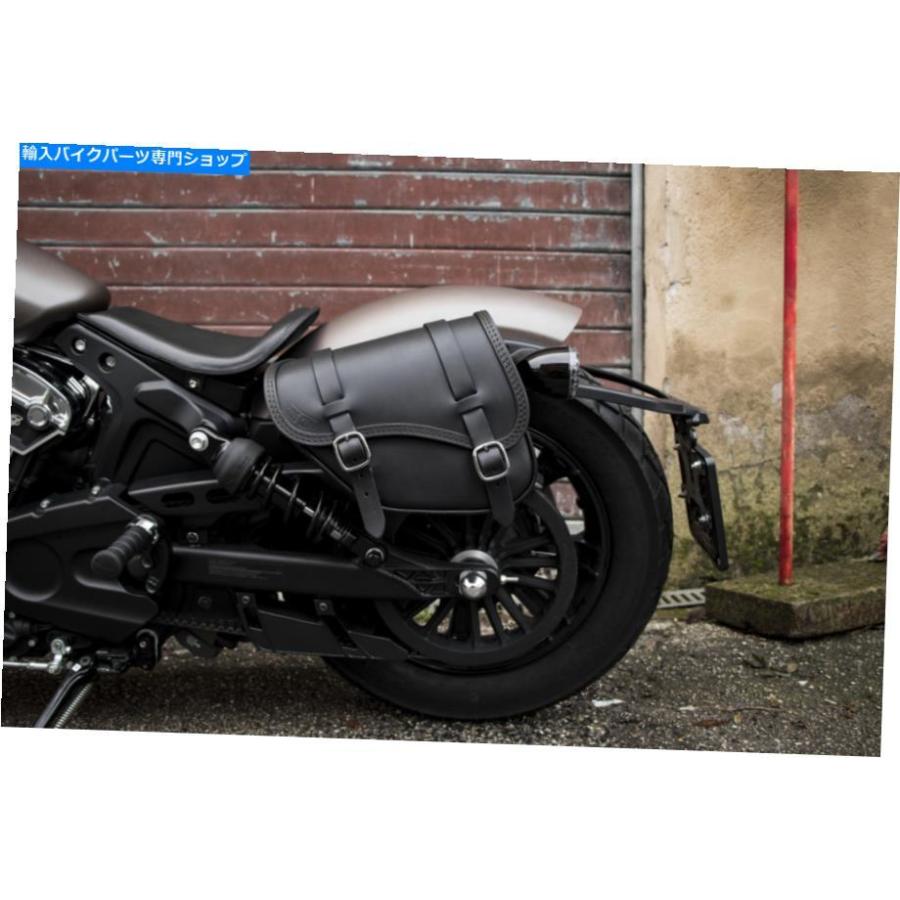 サイドバック 2018年 - 2021 Indian Scout Bobberレザーサドルバッグ左サイドエンドスケオオ FOR 2018 - 2021 INDIAN SCOUT BOBBER LEATHER SADDLE BA