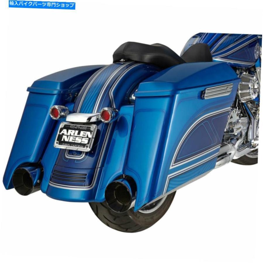 サイドバック Arlen Ness 5 \"ストレッチアングルのサドルバッグ - 右側 - 1993-2013ハーレーツーリング Arlen Ness 5\" Stretched Angled Saddlebag -の画像
