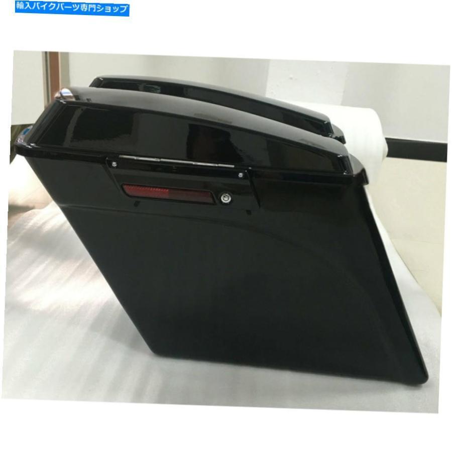 サイドバック 5 \"エクステンデッドのハードサドルバッグがフィットするハーレーツーリングモデル1993-2013 BK 5\" Stretched Extended Hard Saddlebags