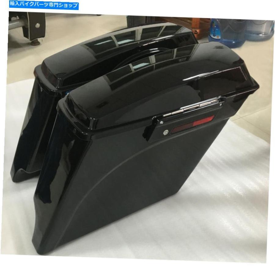 サイドバック 5 \"エクステンデッドのハードサドルバッグがフィットするハーレーツーリングモデル1993-2013 BK 5\" Stretched Extended Hard Saddlebagsの画像