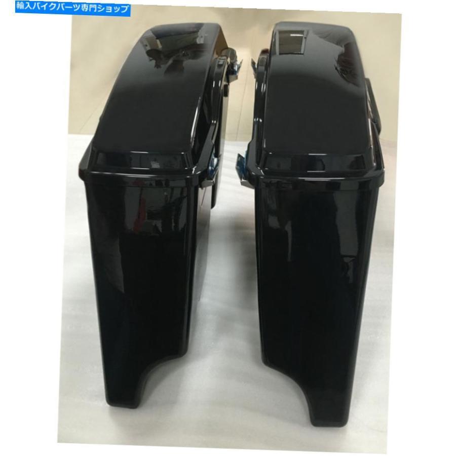 サイドバック 5 \"エクステンデッドのハードサドルバッグがフィットするハーレーツーリングモデル1993-2013 BK 5\" Stretched Extended Hard Saddlebagsの画像