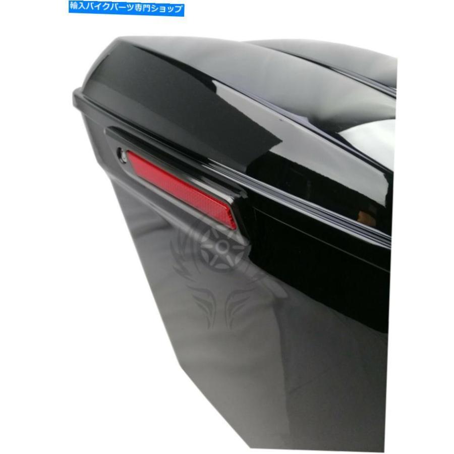 サイドバック 5 \"ハーリーツーリングロードグライド14-19のためのサドルバッグサドルバッグ 5\" Stretched Extended Saddlebags Saddle Bags For Harleの画像
