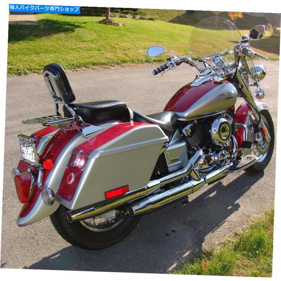 サイドバック オートバイのためのサドルバッグ。 Wittco MM02ガラス繊維のハードバッグユニバーサルマウント Saddlebags for motorcycles; Wittco MM0