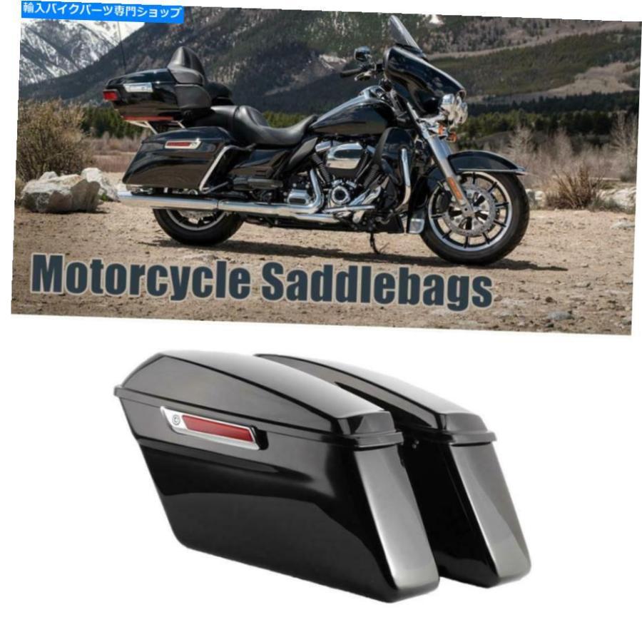 サイドバック ハーリーツーリングエレクトラグライドロード2014-2019のためのオートバイハードサドルバッグ Motorcycle Hard Saddlebags For Harley T