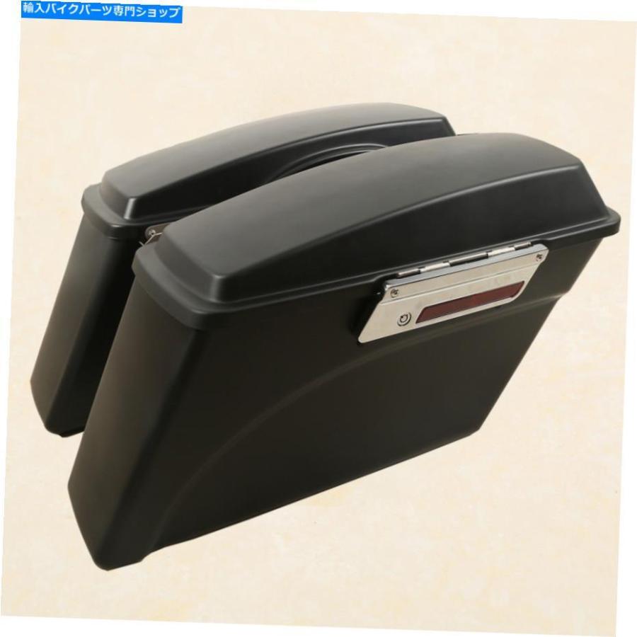 サイドバック ハーリークラシックFLSTC Softail 84-17のためのハードサドルバッグ＆コンバージョンブラケットフィット Hard Saddlebags & Conversion_1