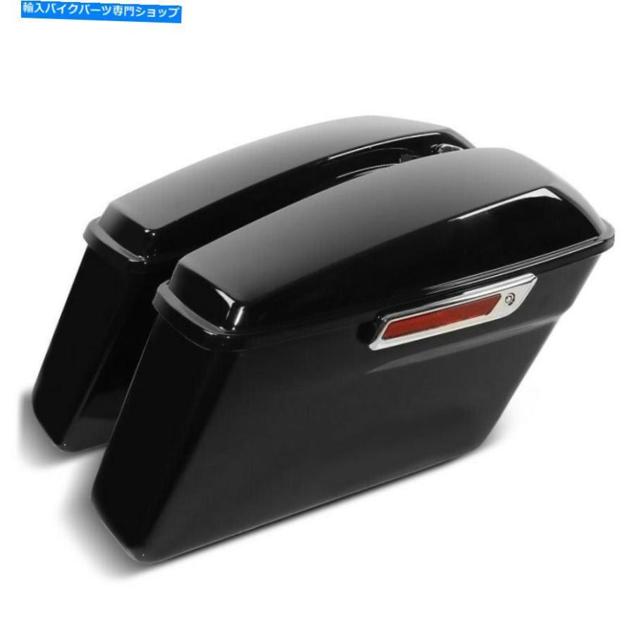 サイドバック ハーレーダビッドソンツーリングモデル2014-2020ブラックのためのハードサドルバッグ Hard saddlebags for Harley Davidson Touring Mod