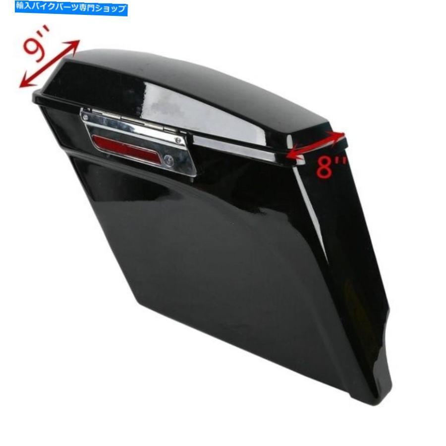 サイドバック 鮮やかなサドルバッグクローム変換ブラケットフィットハーレーソフトデラックス84-17 Vivid Saddlebags Chrome Conversion Bracket Fitの画像