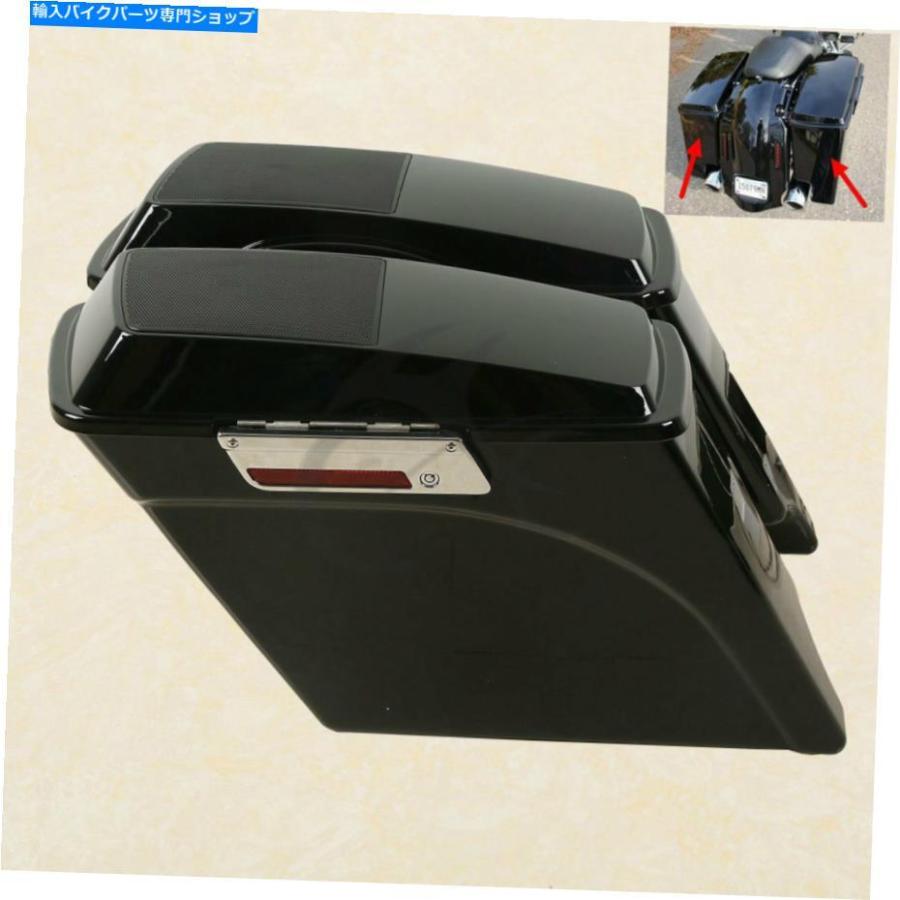 サイドバック 5 "ストレッチサドルバッグ6x9"ハーリーツーリングロードキング93-13のためのスピーカーふた 5" Stretched Saddlebags 6x9" Speaker Lid