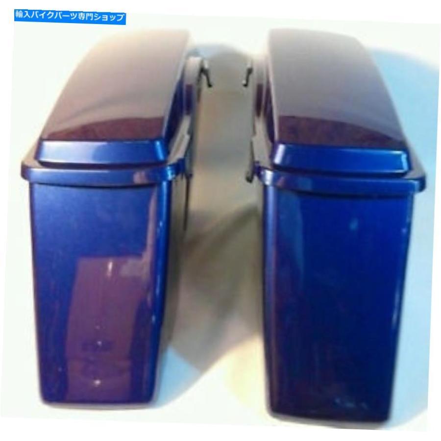サイドバック ハーレーHDツーリングコバルトブルーハードサドルバッグサドルバッグロードキンググライドダイナ Harley HD Touring Cobalt Blue Hard S