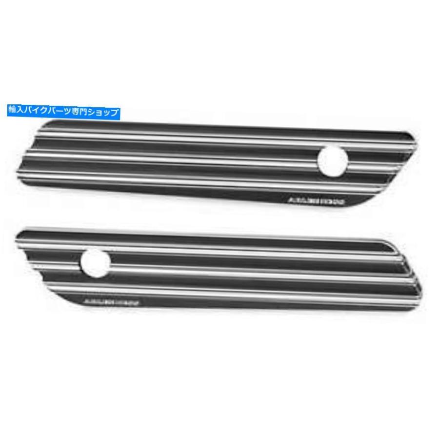 サイドバック Arlen Ness 03-608サドルバッグラッチカバー - 10ゲージ - ブラック Arlen Ness 03-608 Saddlebag Latch Covers - 10-Gauge - Black
