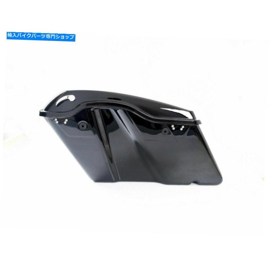 サイドバック 鮮やかなブラックの硬いサドルバッグ2014年とハーレーダビッドソンツーリング Vivid Black Hard Saddlebag fit for 2014 plus Harley Daの画像