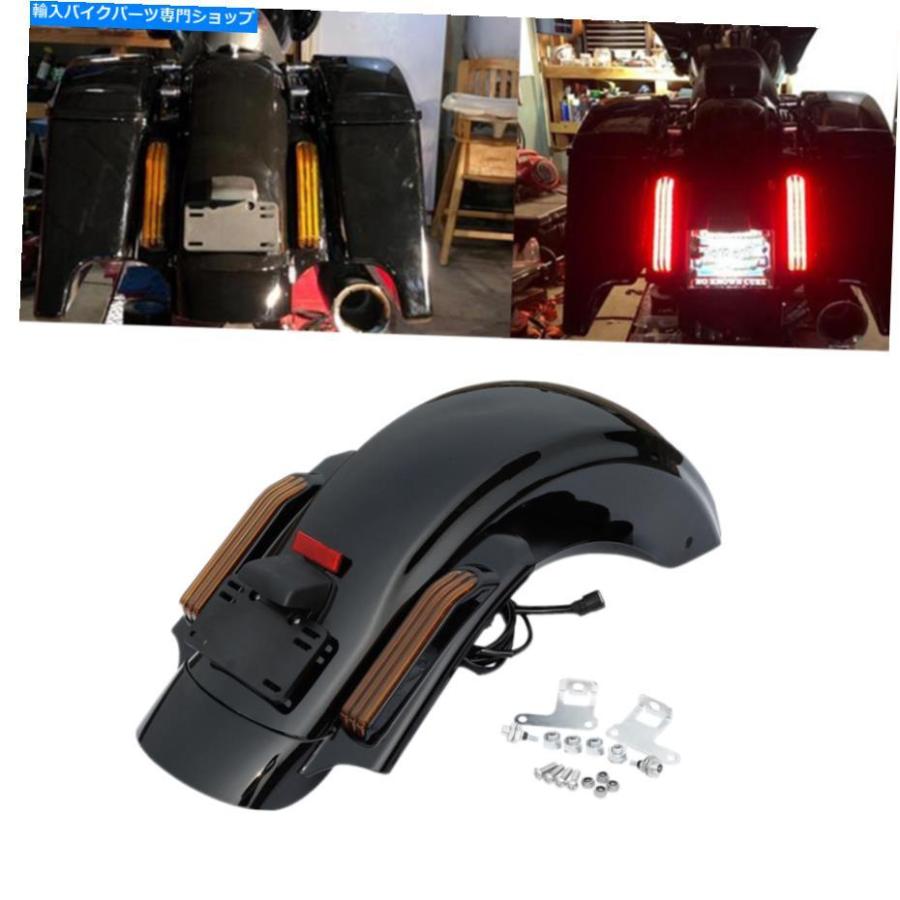 サイドバック 5 "Saddlebags 5x7"のスピーカーのふたがw /リアフェンダーフィットのためのハーレーストリートグライド14-21 5" Saddlebags 5x7'' Spea_1