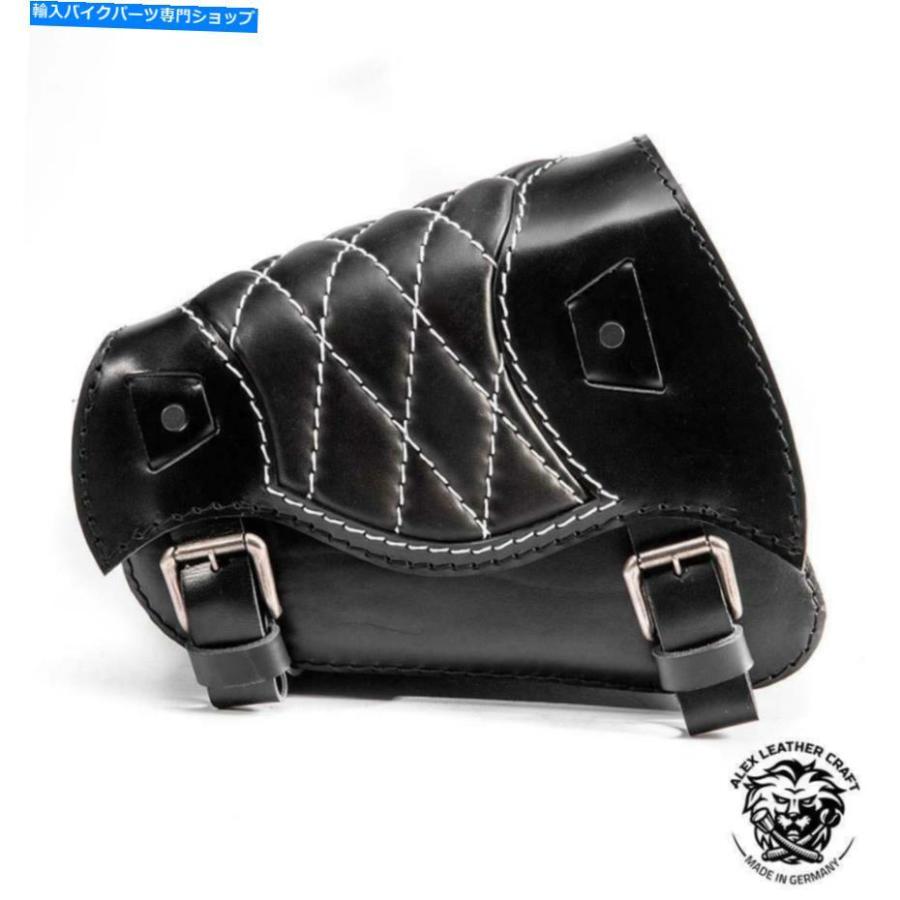 サイドバック Bobber Chopper Saddlebagハーレーダビッドソンスポーツスター1988-2020 \"Black＆White V3\" Bobber Chopper Saddlebag Harley Davidson