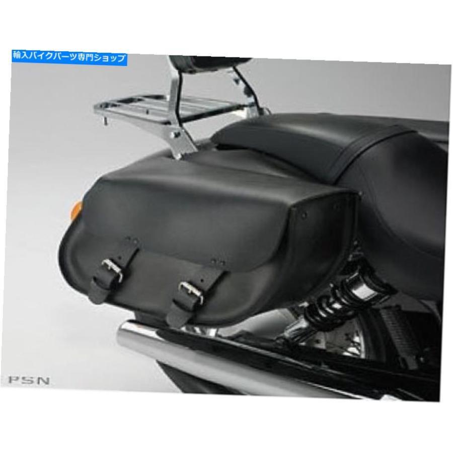 サイドバック 2010-2019ホンダブラック総合レザーサドルバッグ08L56-MFE-100A 2010-2019 HONDA BLACK SYNTHETIC LEATHER SADDLEBAGS 08L56-MFE-100A