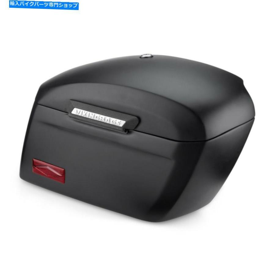 サイドバック バイキングラメラエクストラ大きなマットブラックショックカットアウトハードオートバイ - ＃23306 Viking Lamellar Extra Large Matte