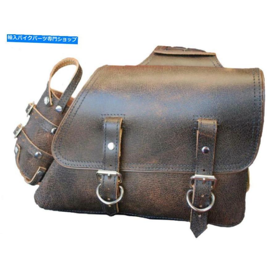 サイドバック La Rosa Sportsterユニバーサルスローバーサドルバッグセット+燃料Bブラウンプライン LA ROSA SPORTSTER UNIVERSAL THROW OVER LEATHER